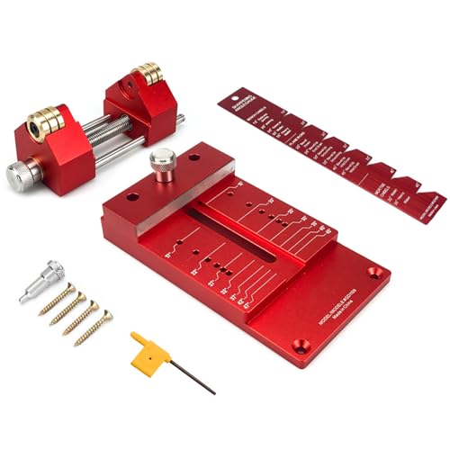 Comprehensive Chisel Sharpening Kit, 15 to 45 Degree Angle Fixture and Gauge, Aluminum Alloy Honing System, Chisel Sharpening, Chisel Honing Tool