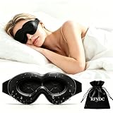 Upgraded Hydrating Sleep Mask for Dry Eyes, Moisture Chamber Glasses 