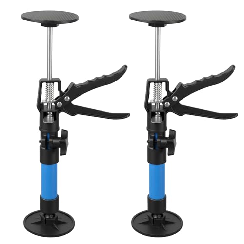 DTLLCZP 2 Stück Zargenspanner Montagestütze Deckenstütze Höhenverstellbare Baustütze Türzargenspanner Türspanner Teleskopstütze 30-59cm Tragfähigkeit 40kg zur Unterstützung von Türzargen Schränken