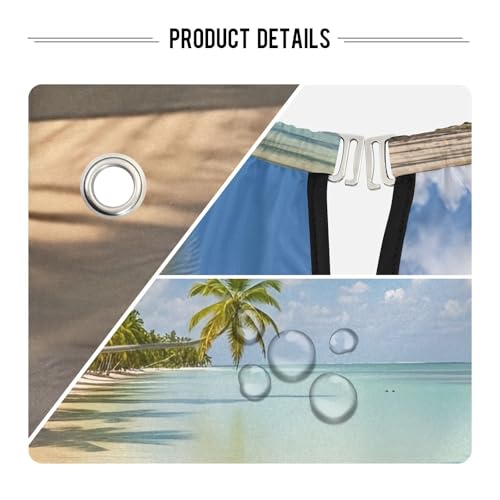 Capa de Barbería Impermeable Kigai Tropical Beach para Hombres miniatura 4