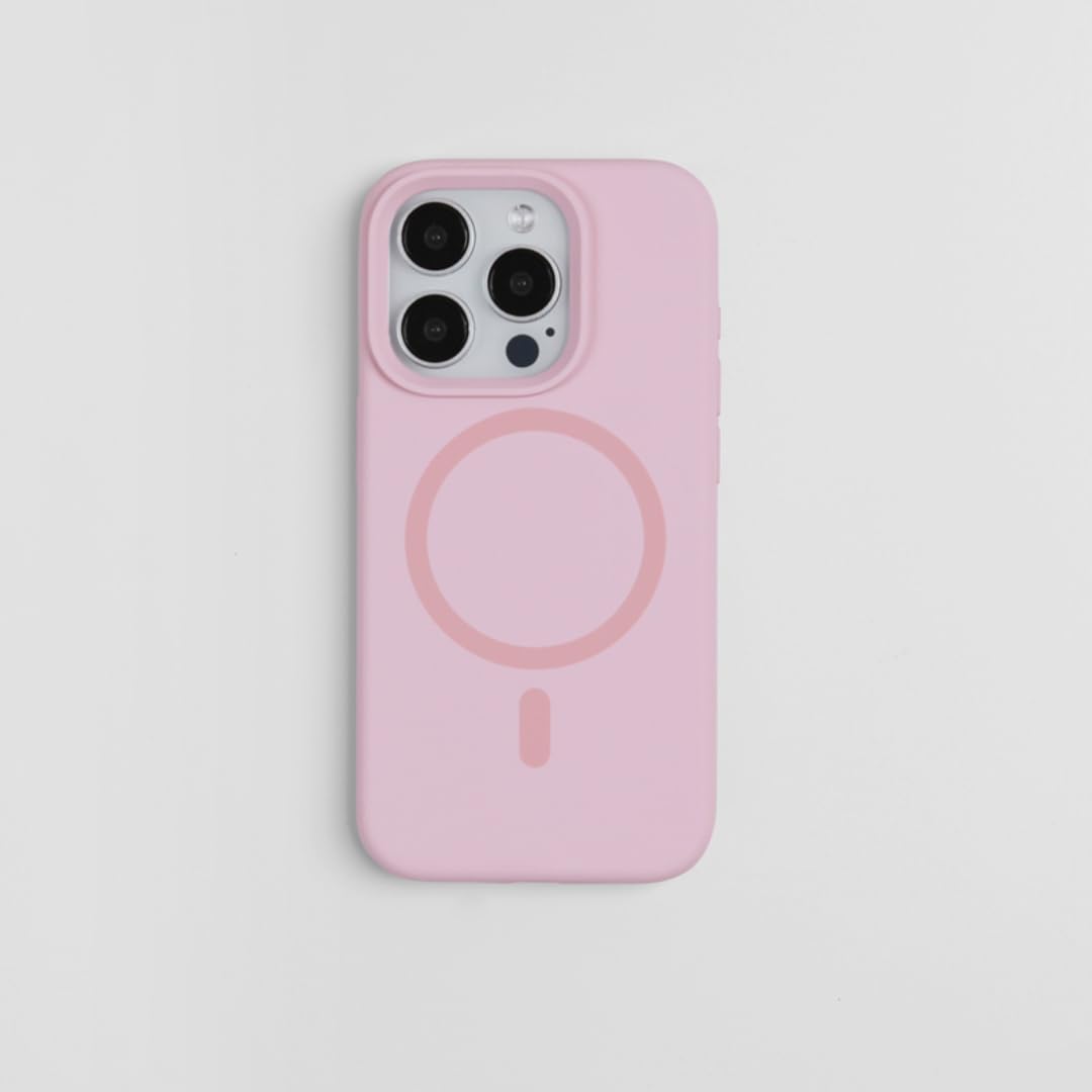 Coque magnétique iPhone 16 rose compatible chargeur sans fil induction - 8