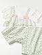 gurcooc Baby Mädchen Strampler Kurzarm Bodysuit Floral Rüschen Jumpsuit Sommer Bow Body Onesie Outfit Set, 3-24 Monate