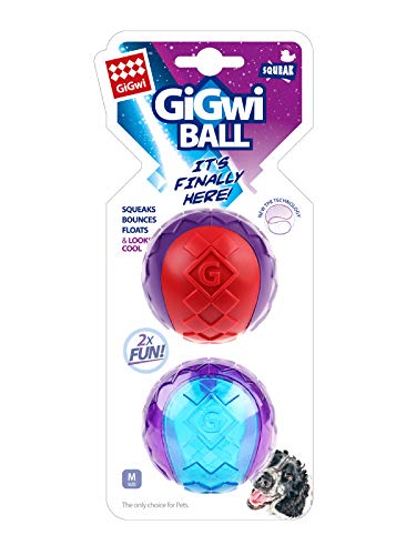 GIGWI Ball, mordedor mediano, pack de 2