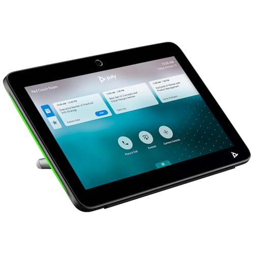 Image of Poly TC10 Touch Controller Black - for Video Conferencing - Wall Mountable