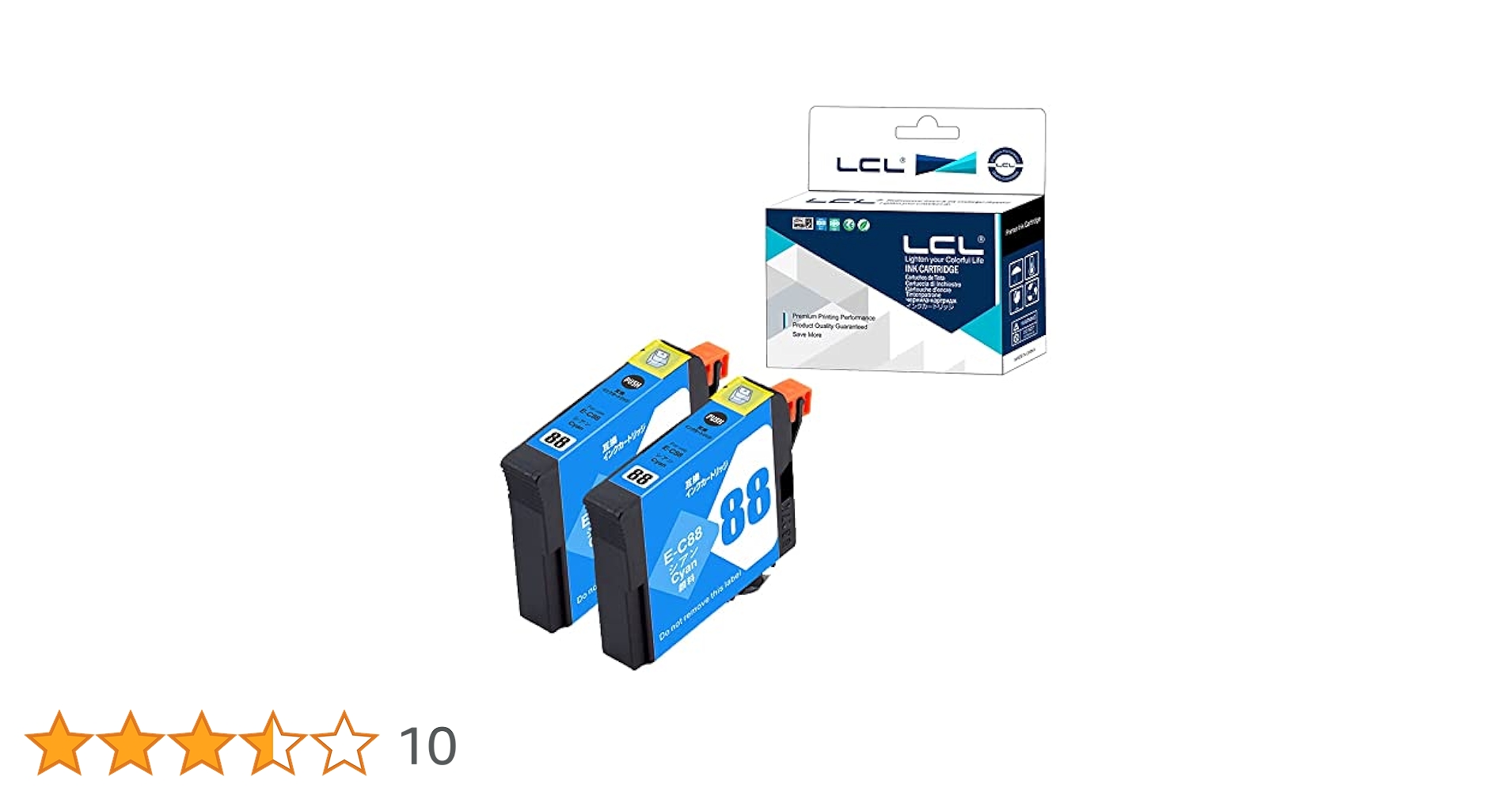Amazon.co.jp: LCL エプソン用 ICC88 （2パック シアン） 顔料