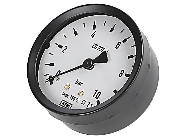 Manomètre de pression 10 bar WIKA de 40mm pour circuits fluides