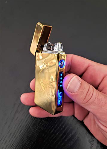 Encendedor USB recargable plasma doble arco personalizado miniatura 5