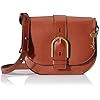 Fossil-Womens-Wiley-Leather-Saddle-Bag-Crossbody-Purse-Handbag Fossil womens Crossbody, Brown, 8.75 L x 3.5 W 7 US
