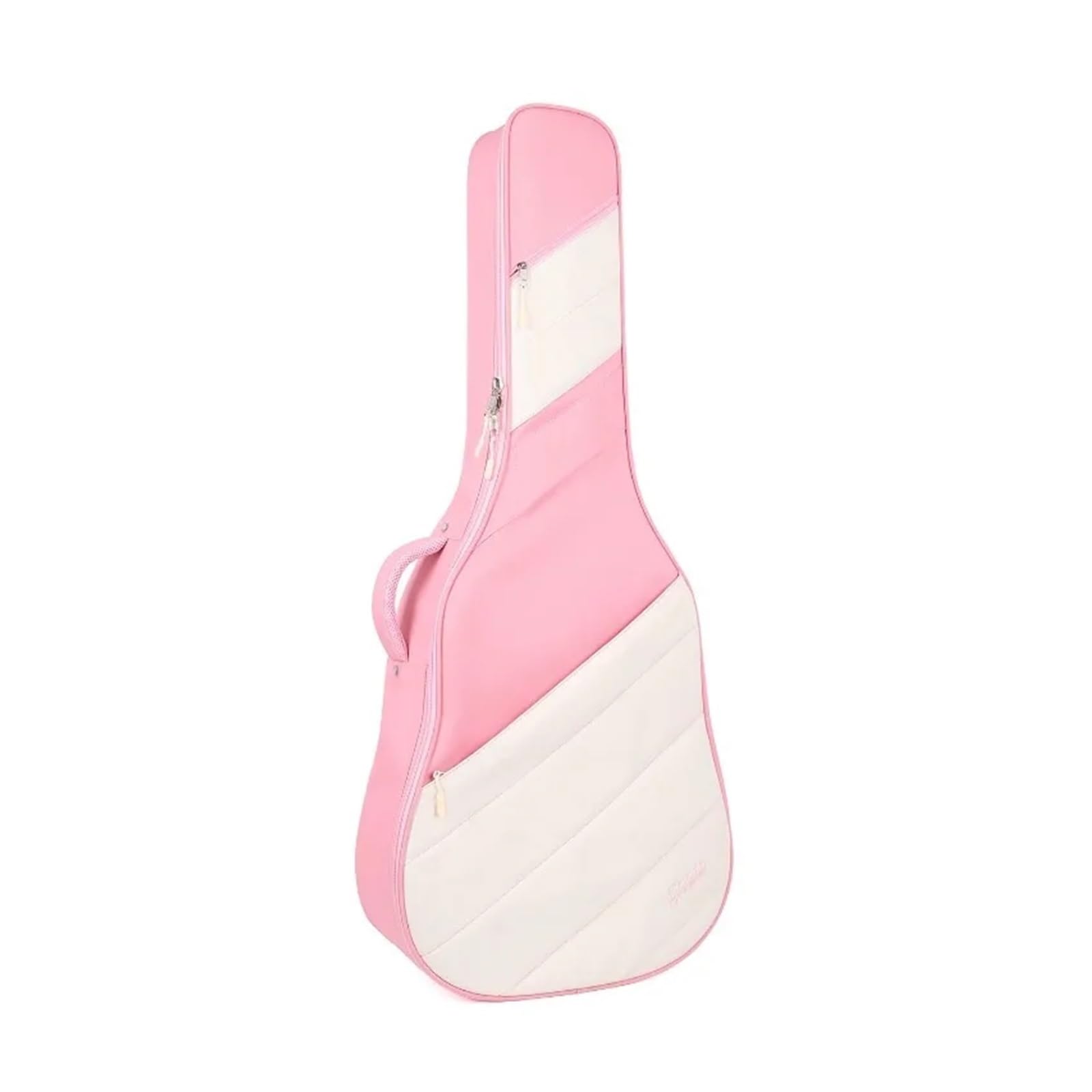 Funda para Guitarra Bolsa for Guitarra acústica de 41 Pulgadas, Funda Protectora for, Ideal for Canciones folclóricas, Piano y Mochila for 40 Grosor para Guitarra(Pink with Rice White)
