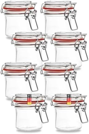 Botellas Bauer – 10 Tarros De Alambre 255 Ml Utilizables Como Tarro Conservas Y Vidrio Fermentado, Para Almacenamiento, Vasos Llenar, Vacíos Con