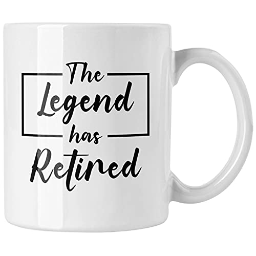 Taza de cerámica blanca 11 oz con diseño de retiro miniatura 1