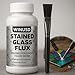 8oz Solder Flux for Stained Glass Soldering, Liquid Zinc Flux for Stained Glass Solder Work Glass Repair and More, Flux for Soldering Tools, Stained Glass Tools Supplies Kits(Water-Based Formula)