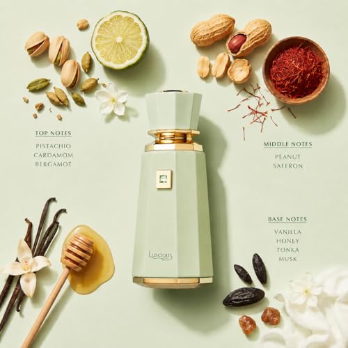 Image of French Avenue Luscious Eau De Parfum For Women 100ml | Long Lasting Gourmand Fragrance | Pistachio, Vanilla, Honey & Tonka Luxury Perfume