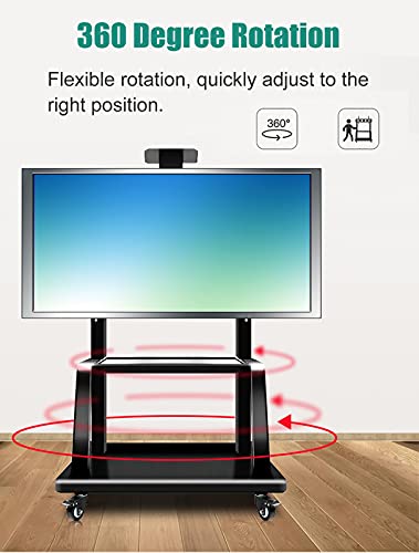 Soporte TV con ruedas y estante ajustable para TVs 40-75" miniatura 4