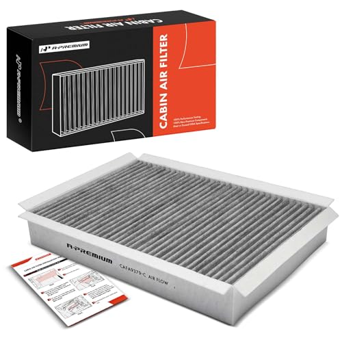 A-Premium Cabin Air Filter with Activated Carbon Compatible with Jaguar Super V8 2005-2009, Vanden Plas 2004/2006-2009, XJ8 1998-2009, XJR 2005-2009