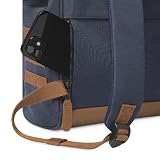 Cabaïa Wodoszczelny plecak – system MOLLE i modne wzornictwo dla mężczyzn i kobiet – wytrzymały nylon, wyściełany komfort – idealny do podróży, szkoły, pracy – niebieski, Chicago, Medium 18L, Casual