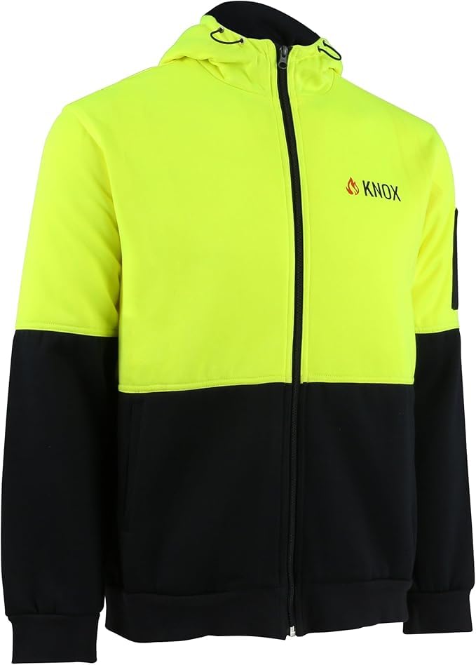 Nexon FR High Visibility Blemish Hoodies for Men & Women | Anti-Static 100% Cotton (US, Alpha, Large, Regular, Regular)2