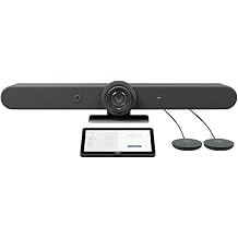 Logitech Rally Bar Room Kit, 4K PTZ Video Conferencing System with Beamforming Microphones for Medium to Large Rooms