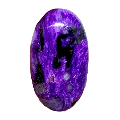 Charoite naturelle cabochon contre la monotonie : Créez un pendentif unique