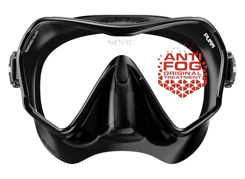 Máscara de snorkel SEAC Pura antivaho de silicona para evitar filtraciones 3