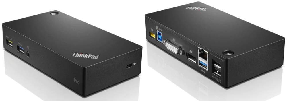 Lenovo ThinkPad USB 3.0 Pro Dock USB 3.0 (3.1 Gen 1) Type-A Noir - Stations d'accueil (Avec fil, USB 3.0 (3.1 Gen 1) Type-A, 3,5 mm, 10,100,1000 Mbit/s, Lenovo, 45 W)
