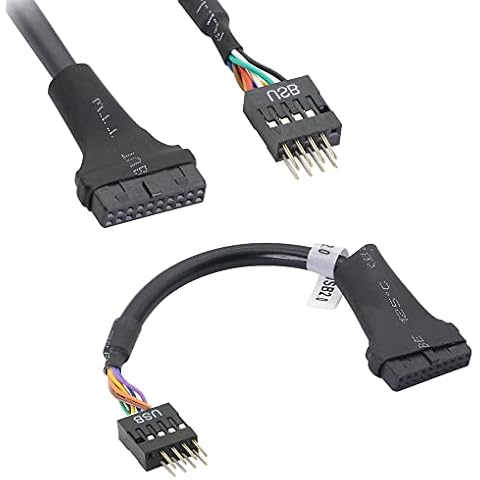GELRHONR 2PCS USB 3.0 20-pin Buchse zu dem Cover