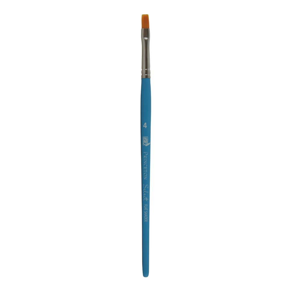 Princeton Art & Brush Company Flat Shade Dispenser Pri Select Syn Sh Flat Shader Size 4