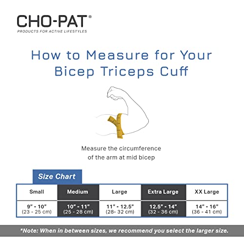 Cho-Pat Bicep/Tricep Cuff, Eases And Prevents Bicep/Tricep Strain, Tendonitis, Tendon Inflammation & Injury, Large #TOP1