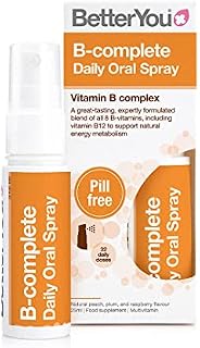 BetterYou B-Complete Daily Oral Spray, Vitamin B Complex, Formulated Blend of All 8 B Vitamins, Including B12 to Support Natural Energy, 1 Month Supply