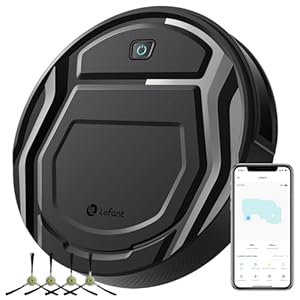 LEFANT Saugroboter M210P, Hindernisvermeidung Staubsauger Roboter, Roboterstaubsauger mit APP Steuerung, Leise Staubsaugerroboter Kompatibel mit Alexa, Ideal für Tierhaare, Teppiche, Hartböden