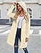 Zeagoo Women's Waterproof Rain Jacket with Hood Lightweight Windbreaker Jackets Long Raincoat Trench Coat for Women 2025, Beige M