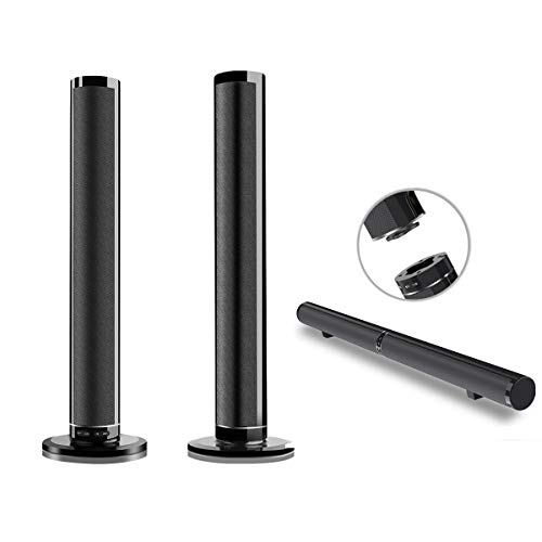 TV Soundbar Surround Sound TV-Lautsprecher TV-Sound-System mit integriertem Subwoofer, zerlegbar & Wand montierbare Bluetooth Sound Bar RCA HDMI AUX