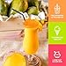 Fanale Mango Popping Boba Pearls, Vegan, Non GMO, Gluten Free, Fat Free, Perfect for Bubble Tea, Smoothies, Ice Cream, Desserts, and Beverages.