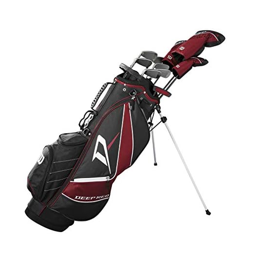 Wilson Deep Red Tour Complete Golf Set Men's, Right Hand, Regular