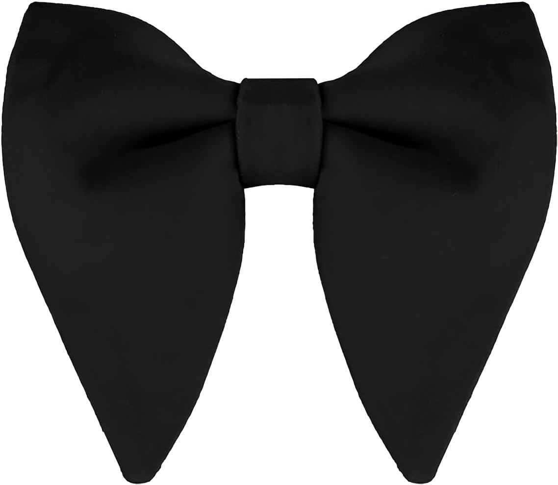 NEUROCLUB Butterfly Bow Tie for Men Classic Solid Color Pre-Tied Satin Formal Tuxedo Bowtie Adjustable Length Clip on Design for Adults Elegant Double Fold Ties for Boys and Men’s Party Accessories