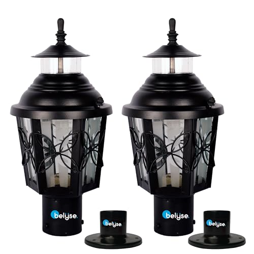Belyse Lily Garden Lamp, Antique Wall Lights for Outdoor Vintage ...