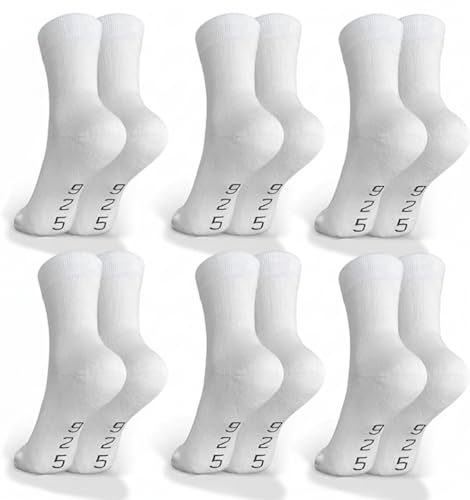 Chaussettes de running homme femme sport blanc amorti taille 35 36 37 38 39 40