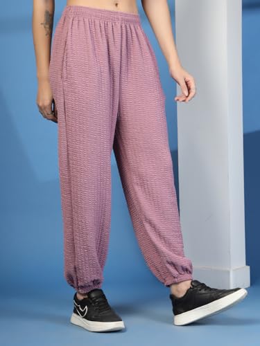 Image of UZARUS Women's Ultra-Soft Baggy Fit /Relaxed Fit Joggers with Side Pockets & Gripped Hem