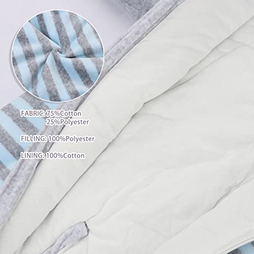 Baby Schlafsack mit Füßen und Langarm Schlafanzug 3.5 Tog Baumwolle mit Abnehmbaren Ärmel Tragbare Decke für 9-24 Monate - Image 5
