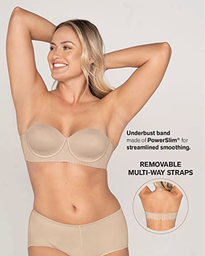 Leonisa Slimming Underwire Strapless Push Up Bra For Women Beige #TOP4
