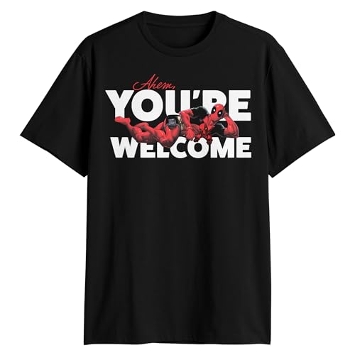 T-shirt Deadpool You're Welcome Marvel vêtement geek adulte manches courtes