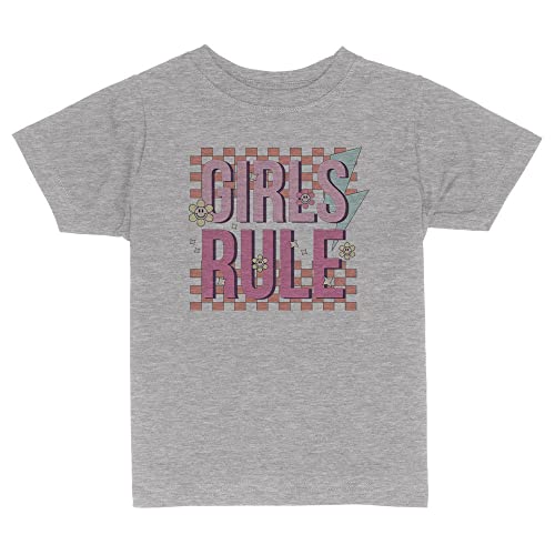 Girls Rule 90s Toddler Kids T-Shirt