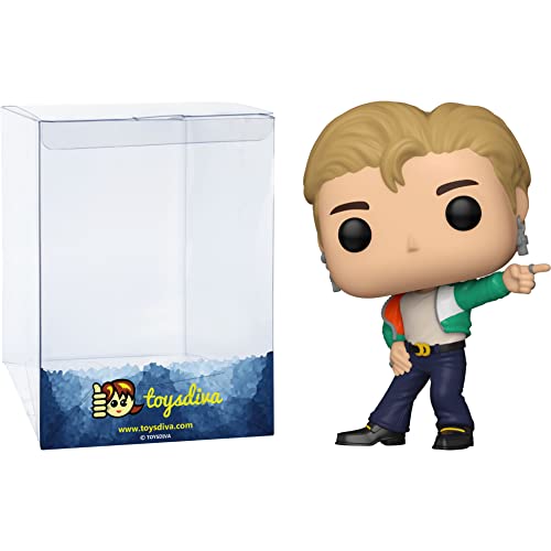 J I M I N : P O P ! Rocks Vinyl Figurine Bundle With 1 Compatible 'Toysdiva' Graphic Protector (222-48110 - B)