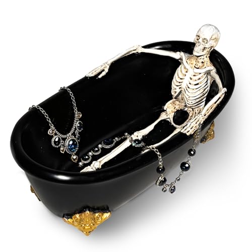Wowagoga Skull Candy Dish Bathtub Bowl Resin Statues