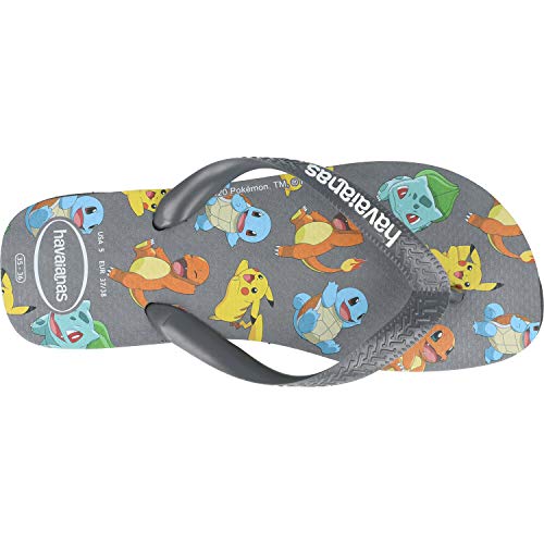 Chinelo Top Pokemon, Havaianas, Masculino, Novo Grafite, 41-42