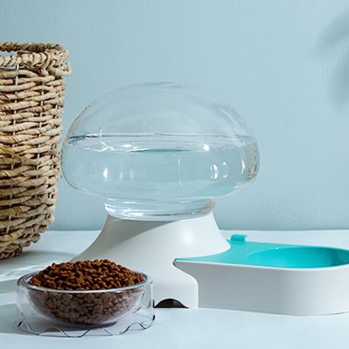 Fuente automática para gatos y perros con 2 comederos 71oz miniatura 5