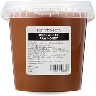 Earthbreath Buckwheat Raw Honey 900g–100% Raw & Natural – Sustainably Harvested – Rich in Natural Goodness – No Artificial Additives