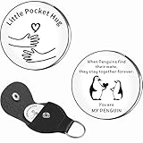 AMZQ Geschenke für Freundin, Freund, Ehefrau, Ehemann, Partner, Ihn, Sie sind mein Pinguin, Jahrestag, Taschenumarmung, niedlich, romantisch, Valentinstag-Schlüsselanhänger