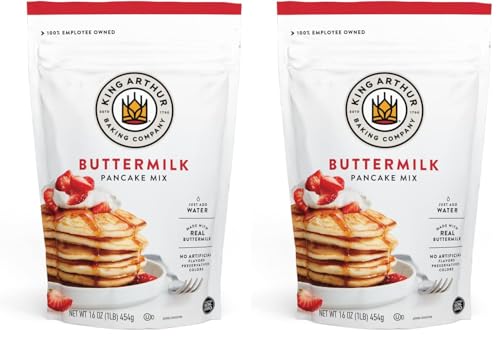 King Arthur Buttermilk Pancake Mix Just Add Water, Sourced Non-GMO,