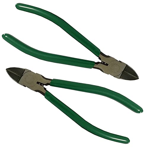 Lot de 2 pinces coupantes diagonales de 15,2 cm pour fil de bricolage, bijoux, coupe-câble Cover